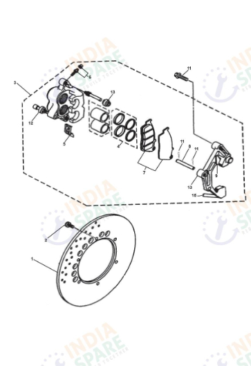 FRONT BRAKE CALIPER
